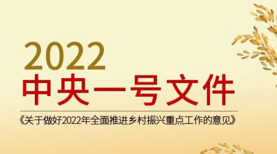 2022年中央一號文件發(fā)布  金環(huán)電器積極助力鄉(xiāng)村振興